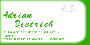 adrian dietrich business card
